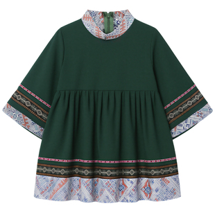 三月三少数民族服装壮族服饰儿童女广西女童彝族瑶族演出服壮服装