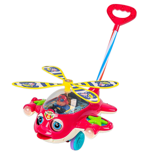 手推飞机学步儿童推推乐玩具宝宝1-3岁推拉着走2男女孩助推车婴儿