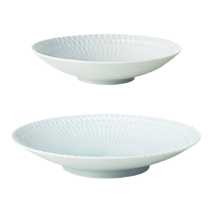 TOJIKI日本进口美浓烧餐盘可微波小田陶器小清新汤盘家用盘子菜盘