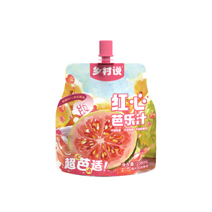 乡村说红心芭乐汁108ml*2袋清甜解腻含NFC原浆复合果汁袋装饮品