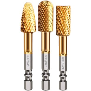 蓝胜六角柄打磨头钨钢合金旋转锉铣刀扩孔电动钻金属锉刀打磨工具