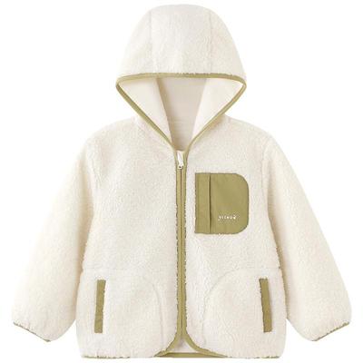 英氏摇粒绒连帽外套加厚保暖