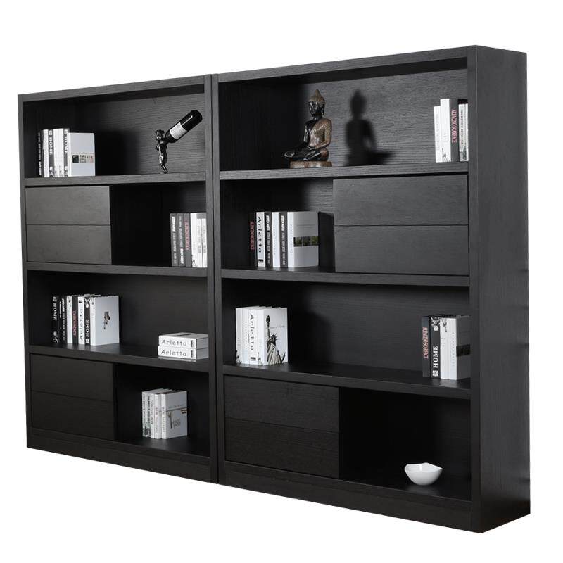 定制书柜简约现代可锐仕书架藏书架多层书橱陈列架带抽屉北欧家具