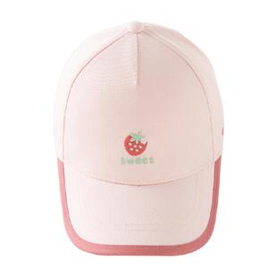 戴维贝拉儿童帽子2026春夏新款女童运动棒球帽男童遮阳鸭舌帽童帽