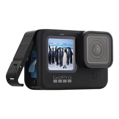 适用于GoPro10/9/8可充电电池侧盖开口孔铝合金/塑料电池仓盖