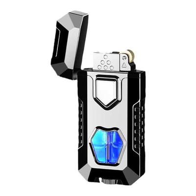 打火机网红合金双火创意直冲夜光