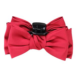 在逃公主缎面蝴蝶结抓夹儿童亲子精致发饰后脑鲨鱼夹头顶气质发夹