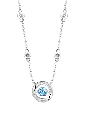 微汀三秒心动纯银项链女生礼物