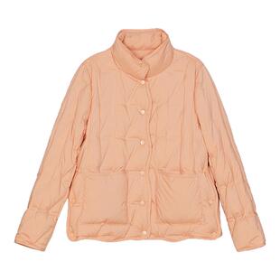 SANI进口波兰鹅绒羽绒服女保暖绗缝锁绒舒适立领风衣外套26秋冬季