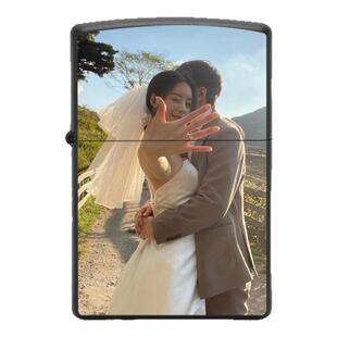ZIPPO打火机哑漆彩印照片DIY图片团购定制正品煤油送男友礼物刻字