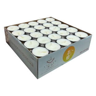 无烟白色小蜡烛24小时加热煮茶保温香薰火漆酒店节日浪漫西餐生日