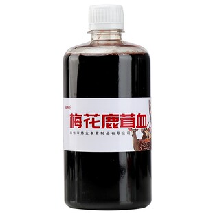 新货吉林梅花鹿鹿茸血现接新鲜鹿血500ml泡酒料正宗鹿血速冻发货