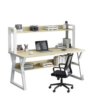 洞洞板书桌书架一体桌学生台式电脑桌家用学习桌简约桌子卧室女生