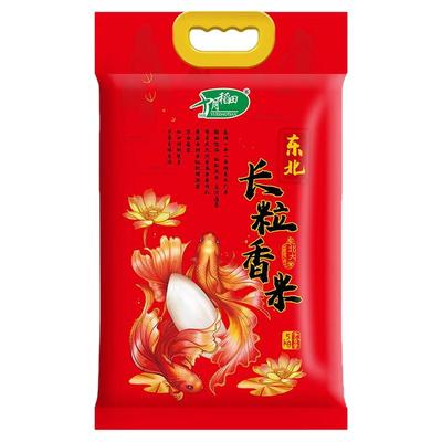 十月稻田辽河长粒香大米5kg东北粳米香米煮饭真空装旗舰店