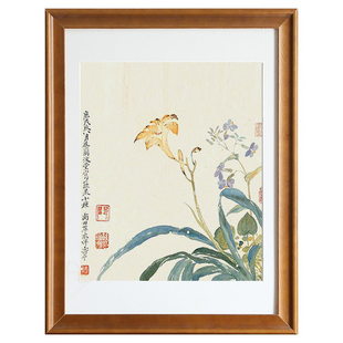 装裱画框实木大尺寸欧式挂墙50厘米60cm40拼图4开8K相框A3白黑色