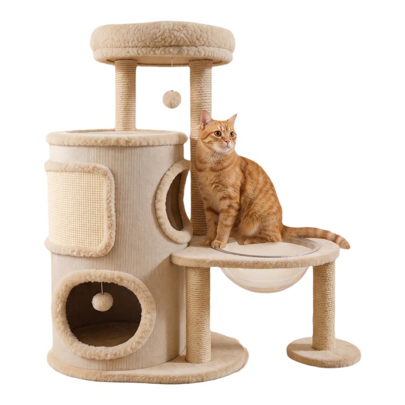 猫爬架小户型不占地家用树洞猫窝一体四季通用多层双层跳台剑麻桶