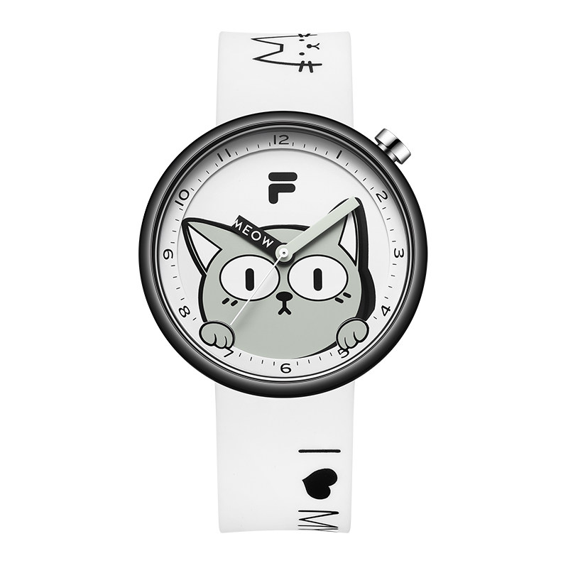 FILA斐乐可爱猫猫学生手表