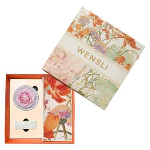 万事利×德基艺术馆真丝丝巾礼盒非遗手工大师黄永玉作品繁花似锦