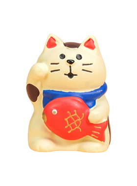 招财猫树脂家居玄关车载迷你摆件