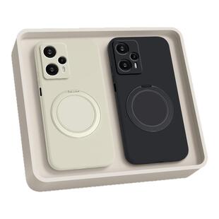 适用红米Note12Turbo手机壳RedmiNote12T小米新款trubo液态硅胶支点壳带支架全包not防摔redmi磁吸保护套外壳