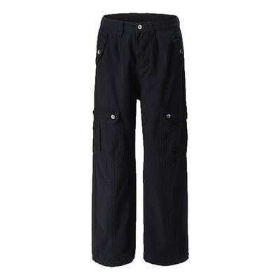 98SQUID 美式复古山系户外cityboy多口袋休闲裤男女宽松阔腿长裤