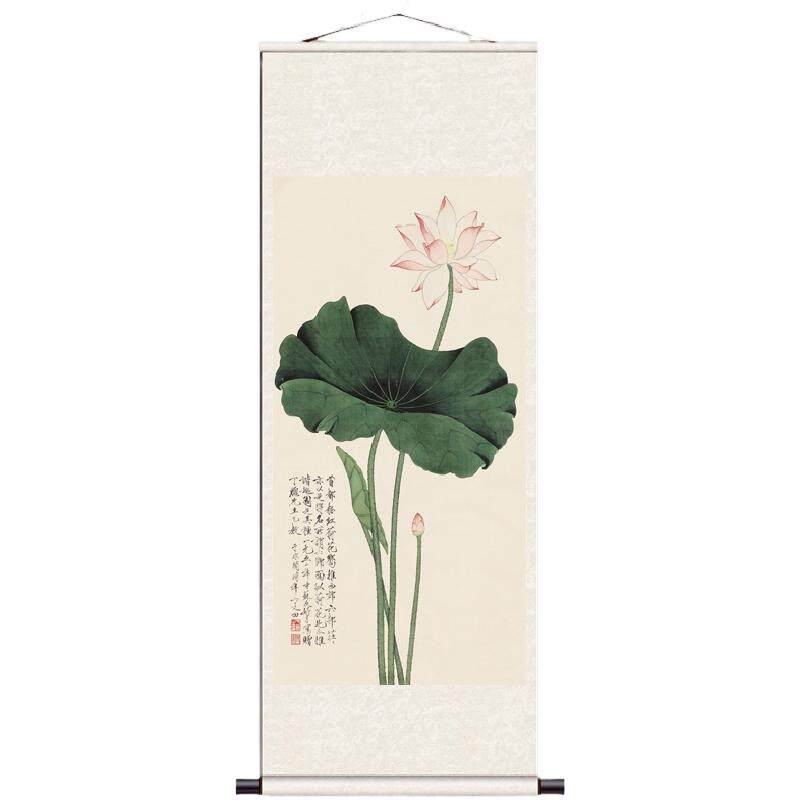 月桂飘香高清微喷花鸟卷轴画