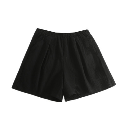 高腰纯棉短裤女裤裙热裤阔腿显瘦