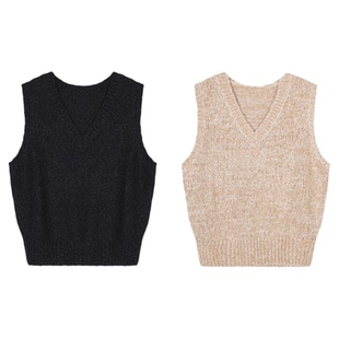 张小某 梨形定制 马海毛混纺软糯V领无袖毛织马甲1BW07A1883