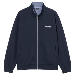 热风男士卫衣拉链开衫卫衣轻薄外套2026年春季新款开衫上衣