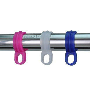 22 25 32MM不锈钢管防风钩阳台晾衣架配件 塑料挂衣勾卡扣包邮装