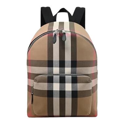 【自营】欧洲直邮BURBERRY/博柏利Jeff经典格纹休闲商务双肩包