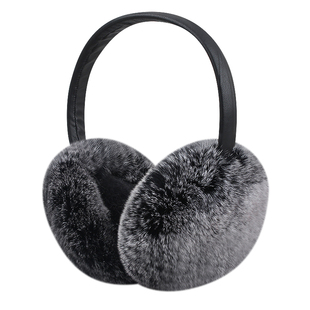 2025新款獭兔毛耳罩女秋冬季保暖耳套大头围东北骑行耳捂防寒耳包