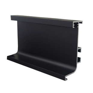 定制轻奢加厚新古铜拉丝威法金哑黑铁灰厨衣柜体L型免拉手带灯槽