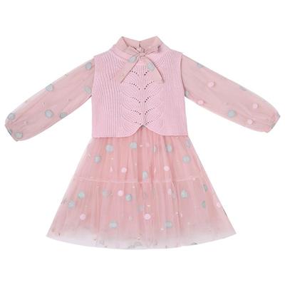 女童冬装连衣裙秋冬款爱莎公主裙子2025新款冬季儿童洋气加绒秋装