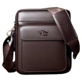 正品袋鼠单肩包男真皮男士挎包休闲斜挎包小包斜肩包小挂包2025潮