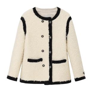 REVAN芮范设计师款甜酷撞色玫瑰星球外套RN90110247