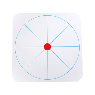 磁力转盘英语教具空白可擦写磁性贴数学自然拼读课堂游戏早教儿童