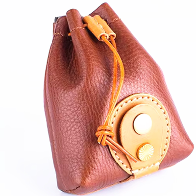 书玉皮具水桶型钢珠运动腰包户外