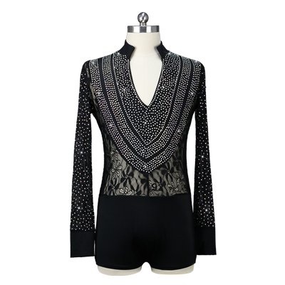 ABCDancing专业男士黑色拉丁服