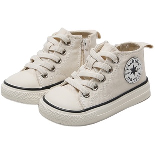 小童帆布鞋婴儿宝宝软底学步鞋子1-2一3岁女宝秋季儿童鞋男童春款