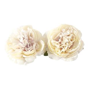8cm仿真牡丹花头 DIY手工花环材料 婚庆 新娘头饰礼盒装饰配件
