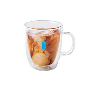 现货日本bluebottle小蓝瓶子爱心真空耐热双层玻璃杯马克杯咖啡杯