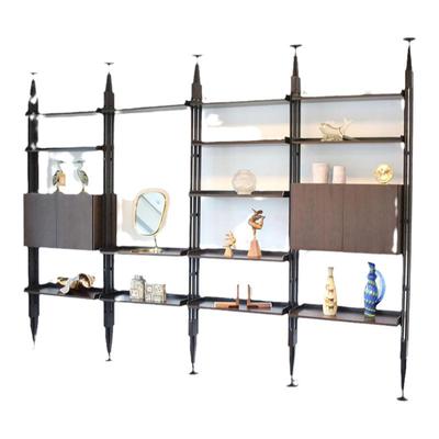 意式顶天立地实木置物架设计师