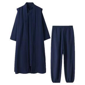 钟云龙同款三件套太极服中长款