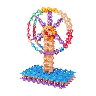 梦启点儿童大号雪花片拼插加厚积木拼装幼儿园男孩女孩插片益智玩