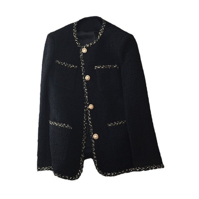 金丝小香风外套女粗花呢上衣