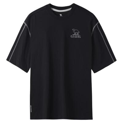 骆驼户外中性速干短袖圆领T恤