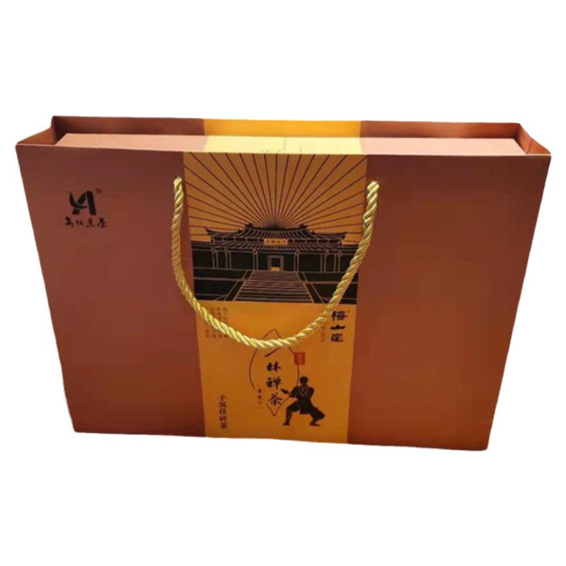 少林禅茶手筑茯砖茶特级金花茯茶正宗安化黑茶2018纪念茶1公斤装