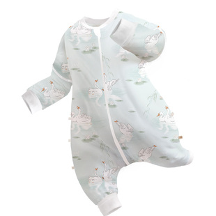 ibaby×outlast太空舱恒温抗菌纱布儿童睡袋夏季宝宝防踢被空调房