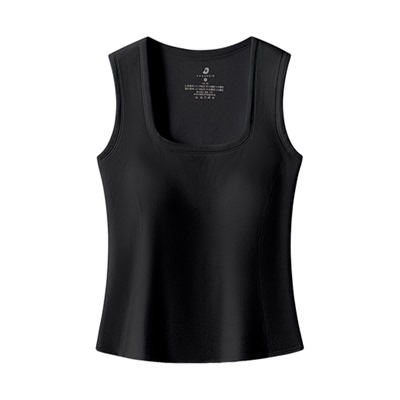 小野和子保暖背心带胸垫一体